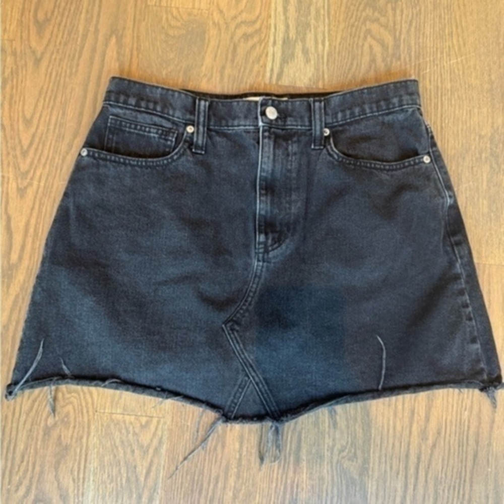 Madewell Denim Mini Skirt Black size 30